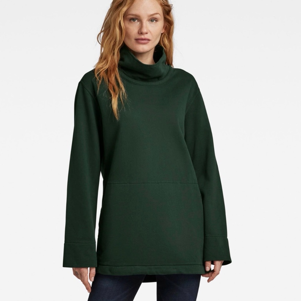 G-Star Forest Green Turtleneck Sweater Small New